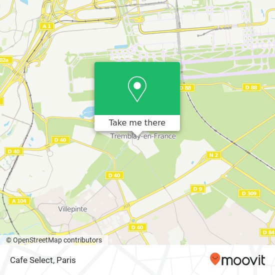 Cafe Select, Place du Colonel Henri Rol-Tanguy 93290 Tremblay-en-France map