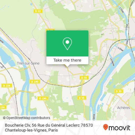 Boucherie Clv, 56 Rue du Général Leclerc 78570 Chanteloup-les-Vignes map