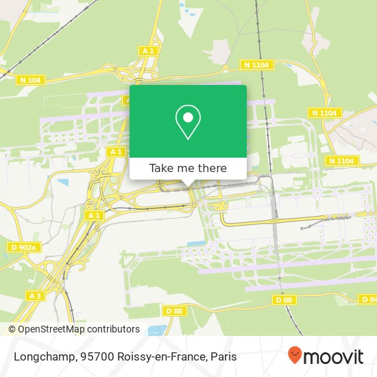 Longchamp, 95700 Roissy-en-France map