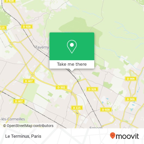 Mapa Le Terminus, 47 Avenue de la Gare 95320 Saint-Leu-la-Forêt