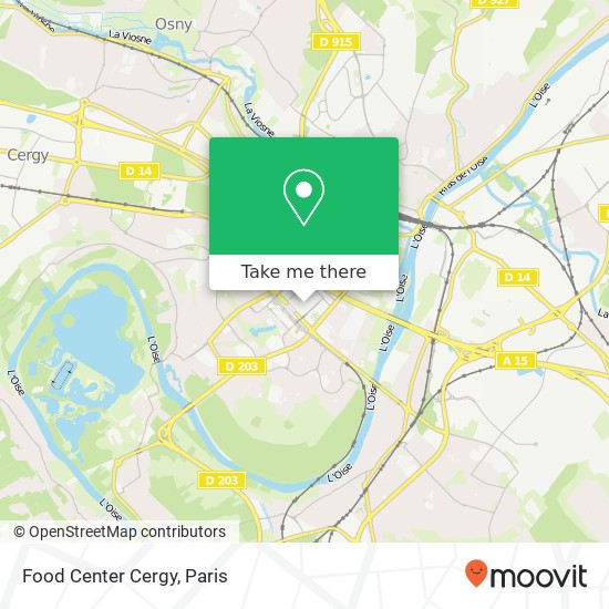 Food Center Cergy, Mail des Cerclade 95000 Cergy map