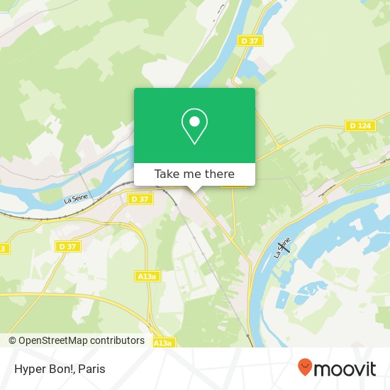 Mapa Hyper Bon!, Route Nationale 78840 Freneuse