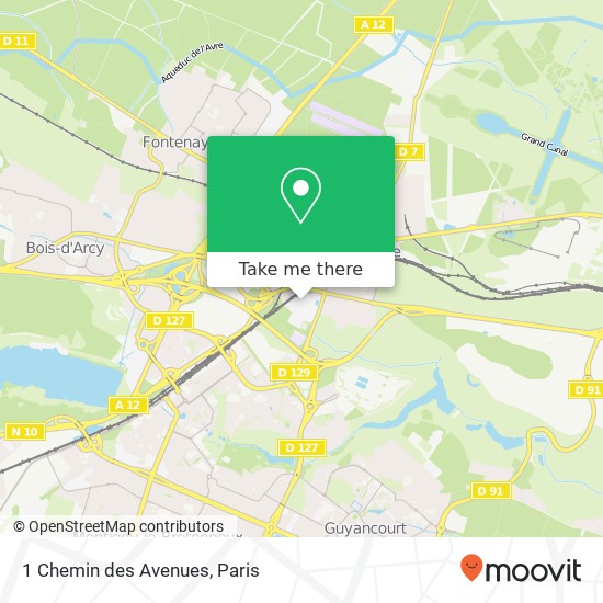 1 Chemin des Avenues map