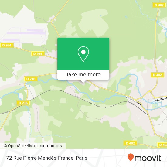 Mapa 72 Rue Pierre Mendès-France