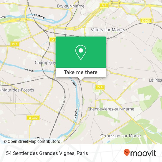 54 Sentier des Grandes Vignes map