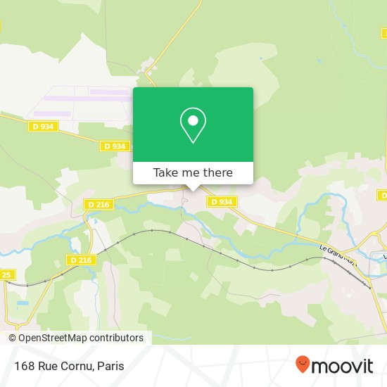 Mapa 168 Rue Cornu
