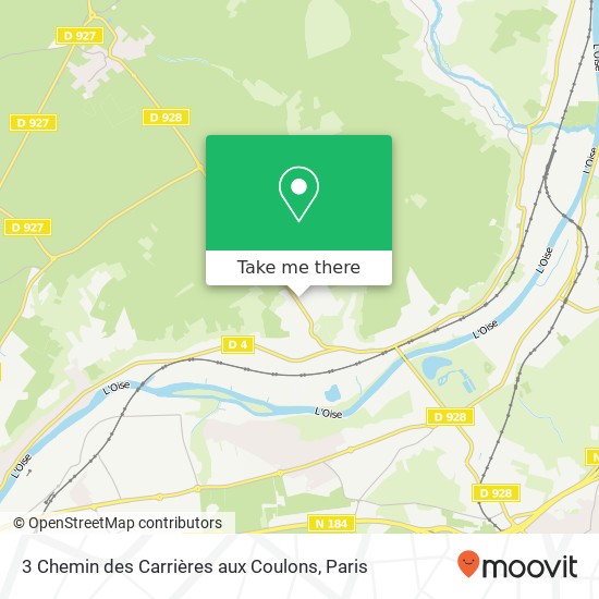 3 Chemin des Carrières aux Coulons map