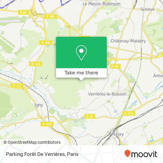 Parking Forêt De Verrières map