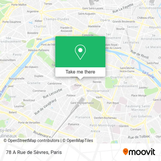 78 A Rue de Sèvres map