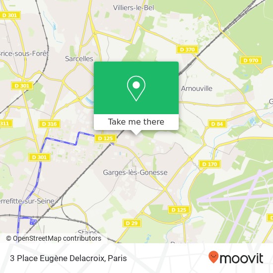3 Place Eugène Delacroix map