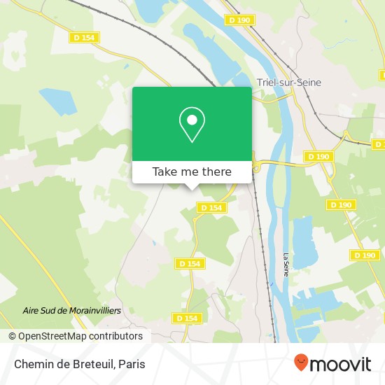 Mapa Chemin de Breteuil