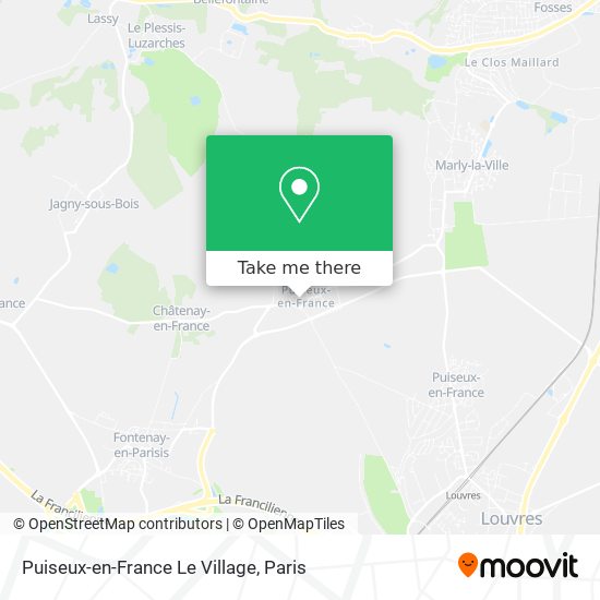 Mapa Puiseux-en-France Le Village