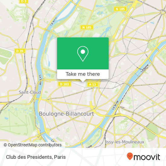 Club des Presidents map