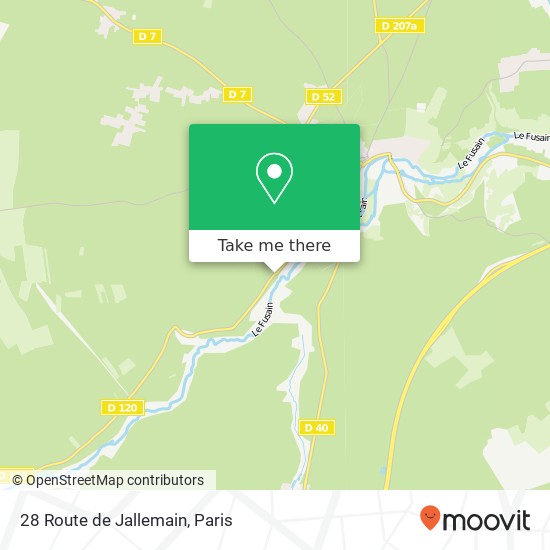 Mapa 28 Route de Jallemain