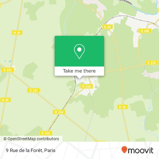 Mapa 9 Rue de la Forêt