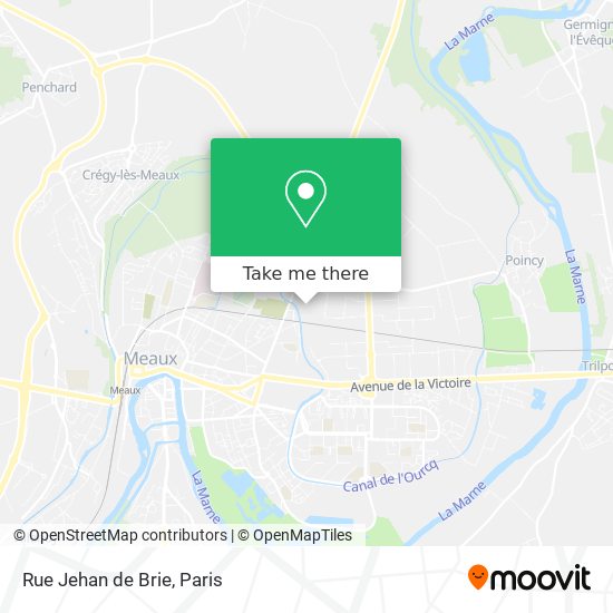 Mapa Rue Jehan de Brie