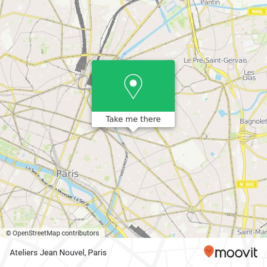 Ateliers Jean Nouvel map