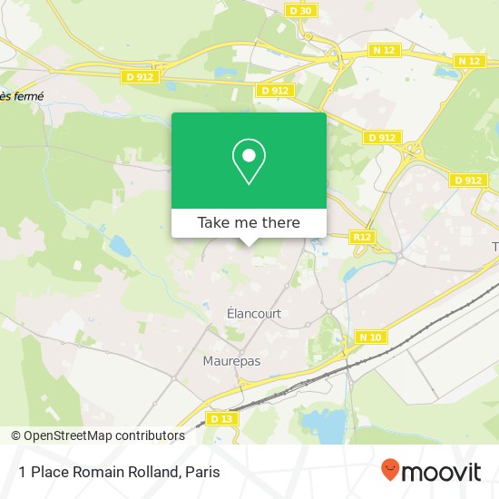 Mapa 1 Place Romain Rolland