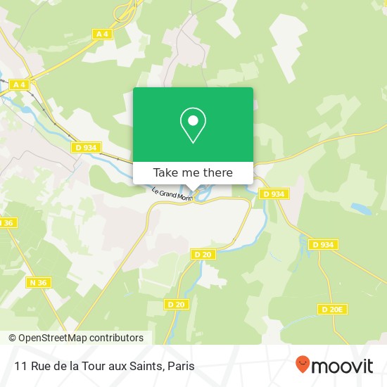 11 Rue de la Tour aux Saints map