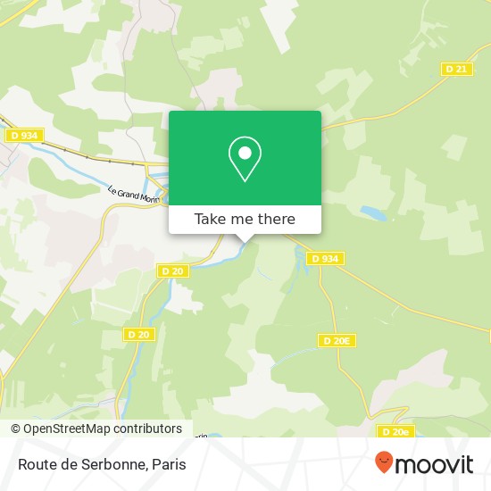 Route de Serbonne map