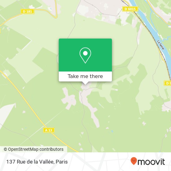 Mapa 137 Rue de la Vallée