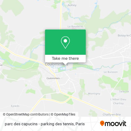 Mapa parc des capucins - parking des tennis