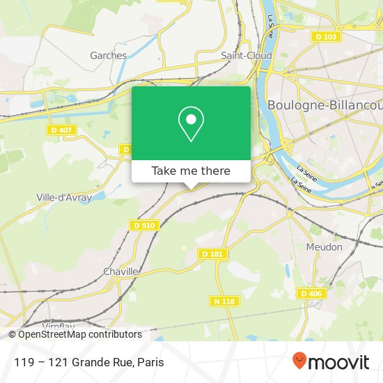 119 – 121 Grande Rue map