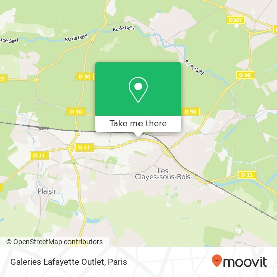 Mapa Galeries Lafayette Outlet