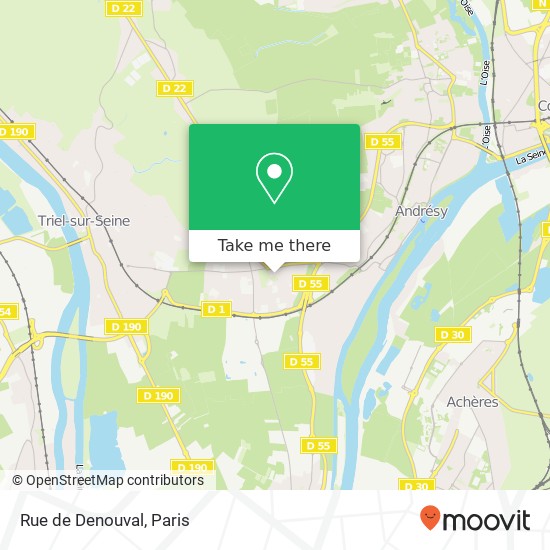 Rue de Denouval map