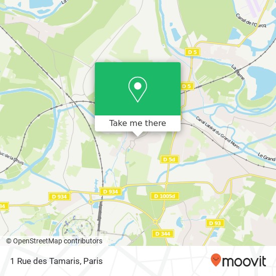 1 Rue des Tamaris map