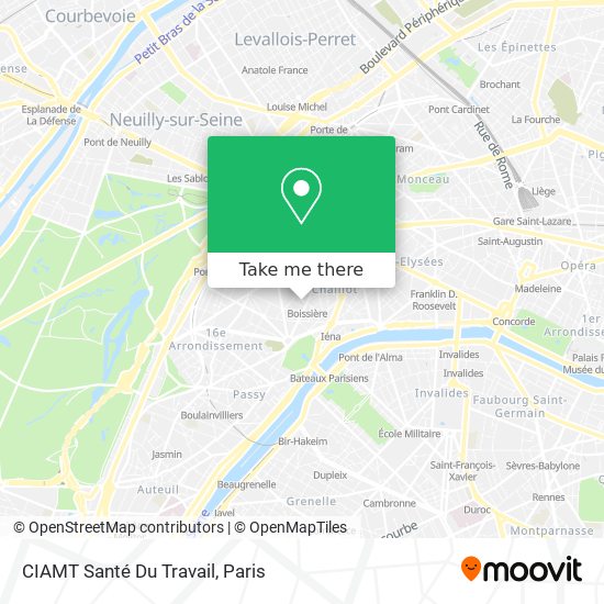CIAMT Santé Du Travail map