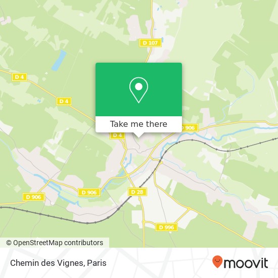 Chemin des Vignes map