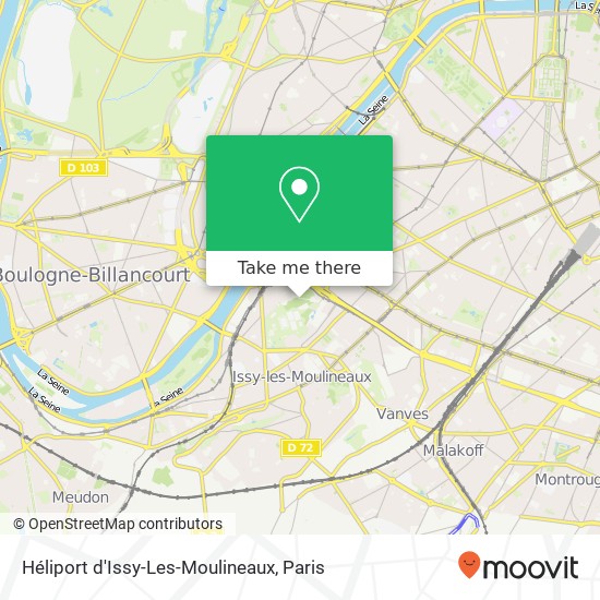 Héliport d'Issy-Les-Moulineaux map