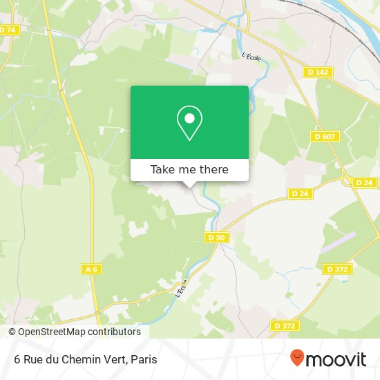 Mapa 6 Rue du Chemin Vert