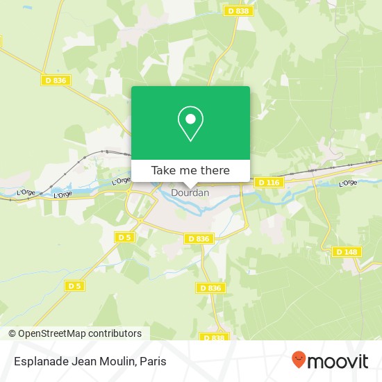 Esplanade Jean Moulin map