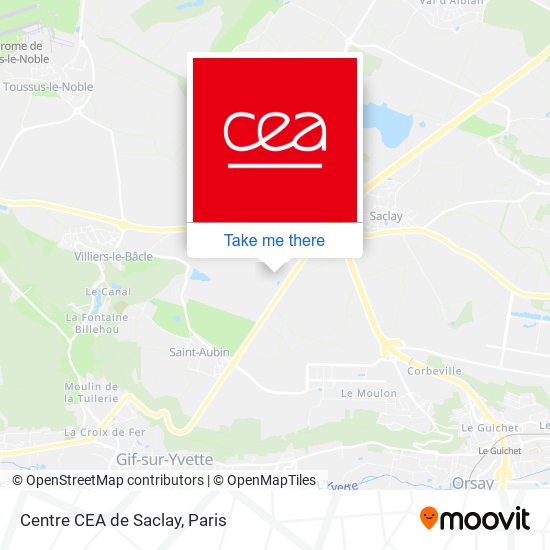 Centre CEA de Saclay map