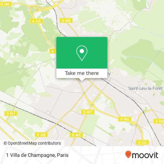 1 Villa de Champagne map