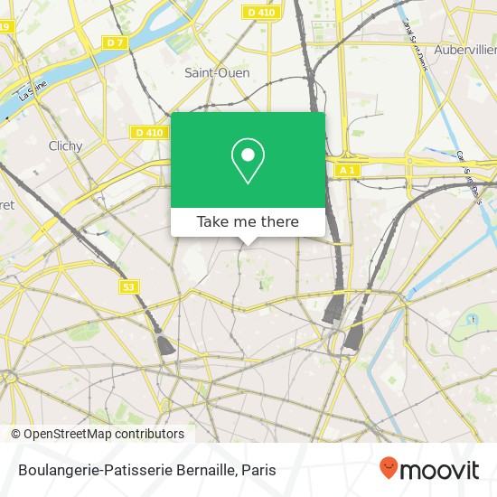 Mapa Boulangerie-Patisserie Bernaille