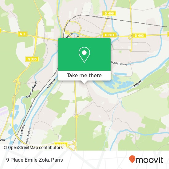 Mapa 9 Place Emile Zola