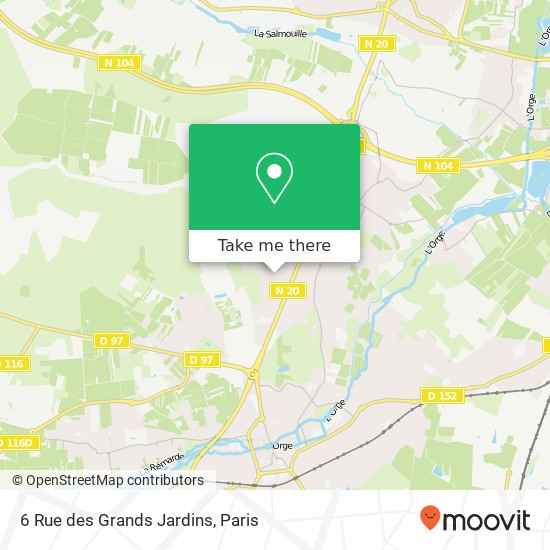 Mapa 6 Rue des Grands Jardins