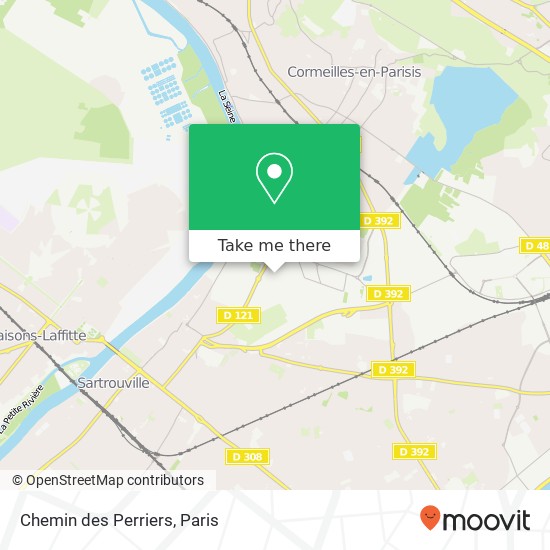 Chemin des Perriers map