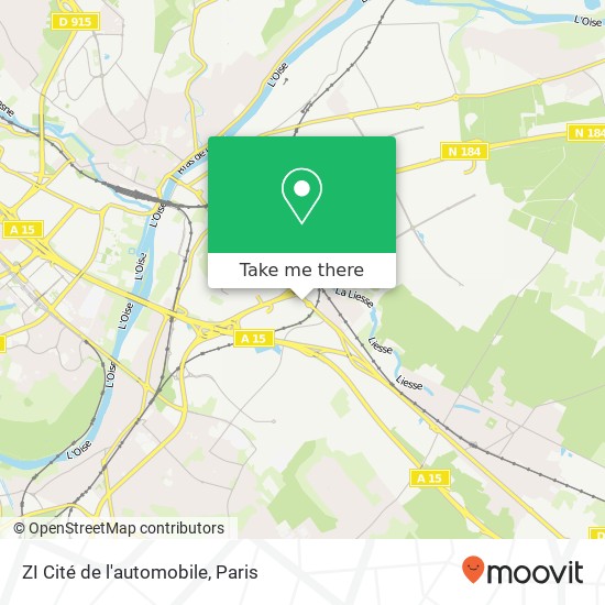 ZI Cité de l'automobile map