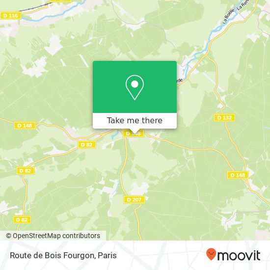 Mapa Route de Bois Fourgon