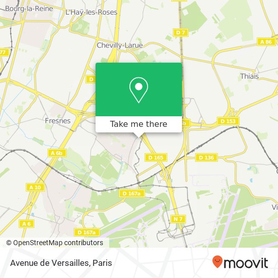 Avenue de Versailles map