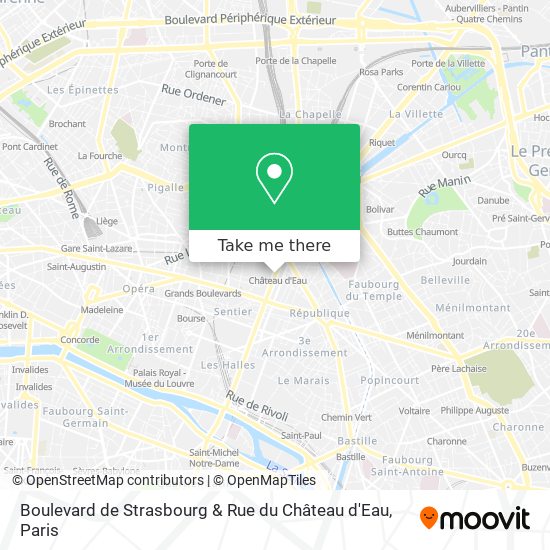 Mapa Boulevard de Strasbourg & Rue du Château d'Eau