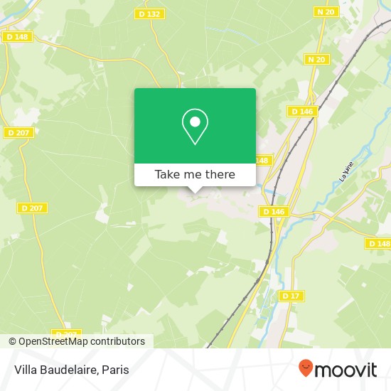 Mapa Villa Baudelaire