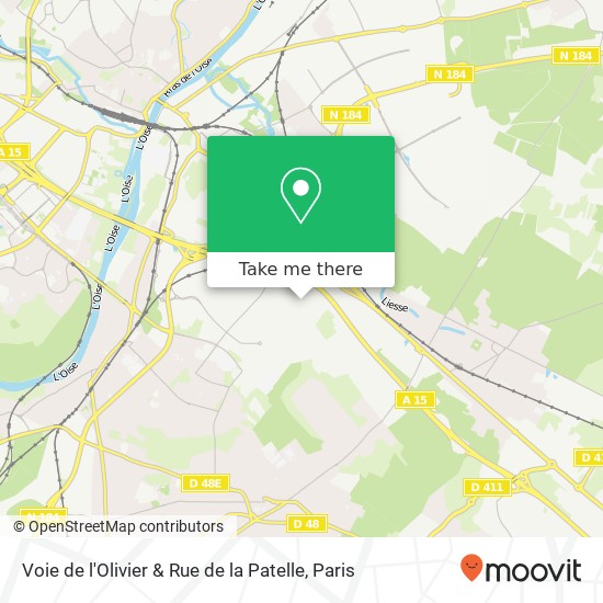 Voie de l'Olivier & Rue de la Patelle map