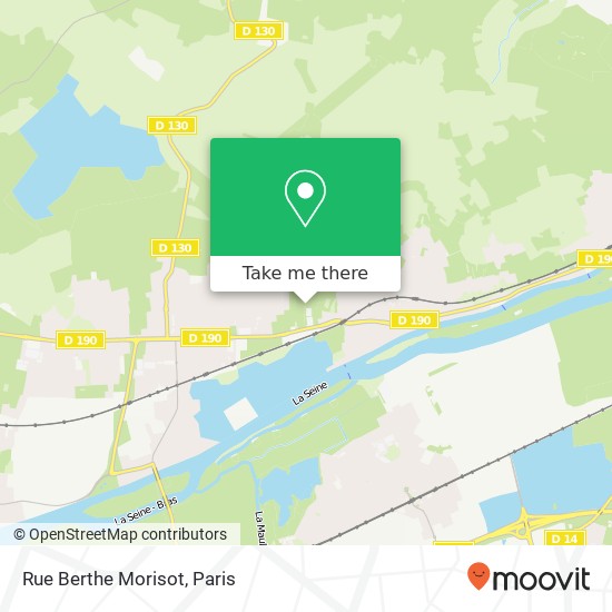 Mapa Rue Berthe Morisot
