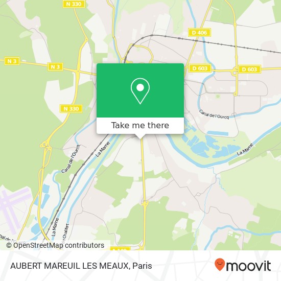 AUBERT MAREUIL LES MEAUX map