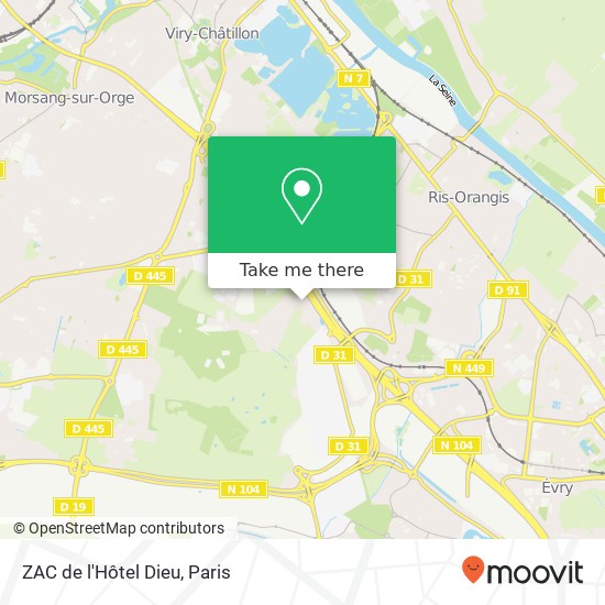 ZAC de l'Hôtel Dieu map